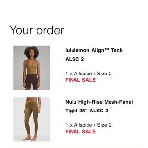 lululemon athletica Allspice leggings